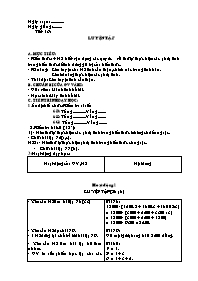 Giáo án Số học Lớp 6 - Tiết 16 đến 20 (bản 2 cột)