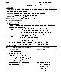 Giáo án Số học Lớp 6 - Tiết 16: Luyện tập - Năm học 2007-2008