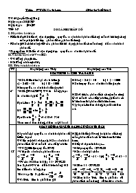 Giáo án Số học Lớp 6 - Tiết 16: So sánh phân số - Năm học 2006-2007 - Nguyễn Công Sáng