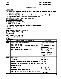 Giáo án Số học Lớp 6 - Tiết 17: Luyện tập (tiếp theo) - Năm học 2007-2008