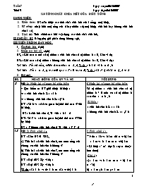 Giáo án Số học Lớp 6 - Tiết 19, Bài 10: Tính chất chia hết của một tổng - Năm học 2007-2008