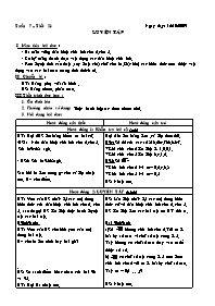 Giáo án Số học Lớp 6 - Tiết 21 đến 23 - Năm học 2009-2010