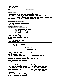 Giáo án Số học Lớp 6 - Tiết 21 đến 25 (bản 2 