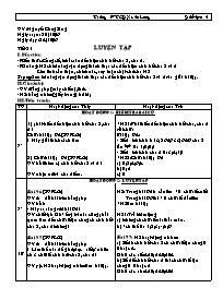 Giáo án Số học Lớp 6 - Tiết 21: Luyện tập - Năm học 2006-2007 - Nguyễn Công Sáng