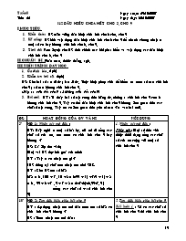 Giáo án Số học Lớp 6 - Tiết 22, Bài 12: Dấu hiệu chia hết cho 3, cho 9 - Năm học 2007-2008