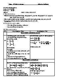 Giáo án Số học Lớp 6 - Tiết 22: Phép chia phân số - Năm học 2006-2007 - Nguyễn Công Sáng