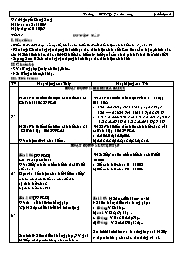 Giáo án Số học Lớp 6 - Tiết 23: Luyện tập - Năm học 2006-2007 - Nguyễn Công Sáng