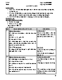 Giáo án Số học Lớp 6 - Tiết 24, Bài 12: Ước và bội - Năm học 2007-2008