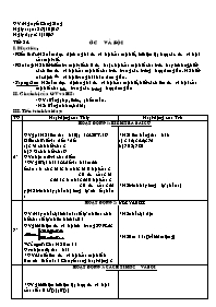 Giáo án Số học Lớp 6 - Tiết 24: Ước và bội - Năm học 2006-2007 - Nguyễn Công Sáng
