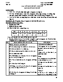 Giáo án Số học Lớp 6 - Tiết 25, Bài 14: Số nguyên tố. Hợp số. Bảng số nguyên tố - Năm học 2007-2008