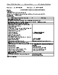 Giáo án Số học Lớp 6 - Tiết 25 đến 27 - Năm học 2008-2009 - Nguyễn Tiến Đồng