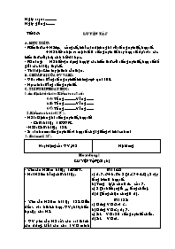 Giáo án Số học Lớp 6 - Tiết 26 đến 30 (bản 2 