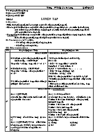 Giáo án Số học Lớp 6 - Tiết 26: Luyện tập - Năm học 2006-2007 - Nguyễn Công Sáng