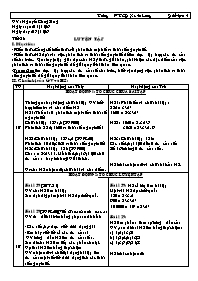 Giáo án Số học Lớp 6 - Tiết 28: Luyện tập - Năm học 2006-2007 - Nguyễn Công Sáng