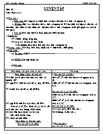 Giáo án Số học Lớp 6 - Tiết 28: Luyện tập - N
