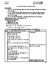Giáo án Số học Lớp 6 - Tiết 29, Bài 16: Ước chung và bội chung - Năm học 2007-2008