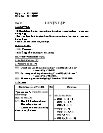 Giáo án Số học Lớp 6 - Tiết 29: Luyện tập - N