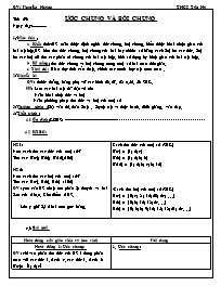 Giáo án Số học Lớp 6 - Tiết 29: Ước chung và bội chung - Nguyên Hoàng