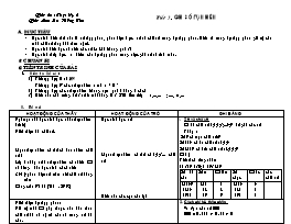 Giáo án Số học Lớp 6 - Tiết 3: Ghi số tự nhiên - Lưu Hồng Tân
