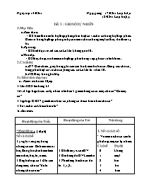 Giáo án Số học Lớp 6 - Tiết 3: Ghi số tự nhiên - Năm học 2011-2012 (bản 3 cột)