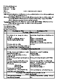 Giáo án Số học Lớp 6 - Tiết 31: Ước chung lớn nhất - Năm học 2006-2007 - Nguyễn Công Sáng