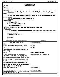 Giáo án Số học Lớp 6 - Tiết 33: Luyện tập - Nguyên Hoàng