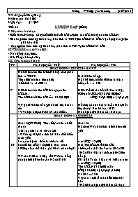 Giáo án Số học Lớp 6 - Tiết 33: Luyện tập (tiết 2) - Năm học 2006-2007 - Nguyễn Công Sáng