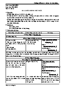 Giáo án Số học Lớp 6 - Tiết 34 đến 36 - Năm h