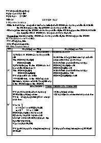 Giáo án Số học Lớp 6 - Tiết 35: Luyện tập - Năm học 2006-2007 - Nguyễn Công Sáng