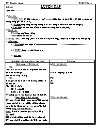 Giáo án Số học Lớp 6 - Tiết 35: Luyện tập - N