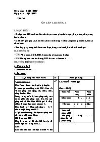 Giáo án Số học Lớp 6 - Tiết 36: Ôn tập chương