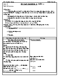 Giáo án Số học Lớp 6 - Tiết 37: Ôn tập chương I (tiết 1) - Nguyên Hoàng