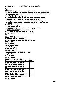 Giáo án Số học Lớp 6 - Tiết 39: Kiểm tra 45 phút (bản 2 cột)