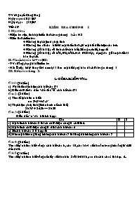 Giáo án Số học Lớp 6 - Tiết 39: Kiểm tra chương I - Năm học 2006-2007 - Nguyễn Công Sáng
