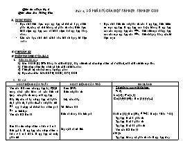 Giáo án Số học Lớp 6 - Tiết 4: Số phần tử của một tập hợp. Tập hợp con - Lưu Hồng Tân