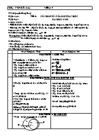 Giáo án Số học Lớp 6 - Tiết 4: Số phần tử của một tập hợp. Tập hợp con - Năm học 2007-2008 - Nguyễn Công Sáng