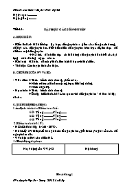 Giáo án Số học Lớp 6 - Tiết 41 đến 45 - Nguyễn Việt Hà (bản 2 cột)
