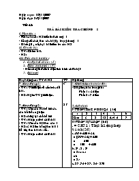 Giáo án Số học Lớp 6 - Tiết 42: Trả bài kiểm tra chương I - Năm học 2009-2010