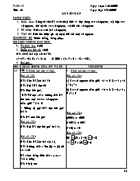 Giáo án Số học Lớp 6 - Tiết 43: Luyện tập - Năm học 2007-2008