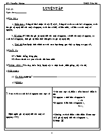 Giáo án Số học Lớp 6 - Tiết 43: Luyện tập - N