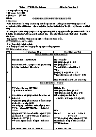 Giáo án Số học Lớp 6 - Tiết 45: Cộng hai số nguyên khác dấu - Năm học 2006-2007 - Nguyễn Công Sáng