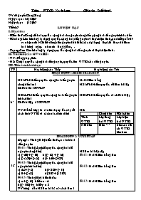Giáo án Số học Lớp 6 - Tiết 46: Luyện tập - Năm học 2006-2007 - Nguyễn Công Sáng