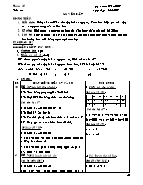 Giáo án Số học Lớp 6 - Tiết 46: Luyện tập - Năm học 2007-2008