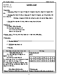 Giáo án Số học Lớp 6 - Tiết 46: Luyện tập - Nguyên Hoàng