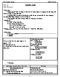 Giáo án Số học Lớp 6 - Tiết 48: Luyện tập - N