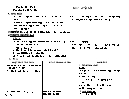 Giáo án Số học Lớp 6 - Tiết 5: Luyện tập - Lưu Hồng Tân