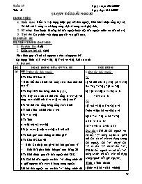 Giáo án Số học Lớp 6 - Tiết 51, Bài 8: Quy tắc dấu ngoặc - Năm học 2007-2008