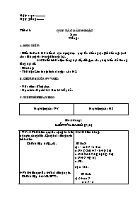 Giáo án Số học Lớp 6 - Tiết 51 đến 53 (bản 2 cột)