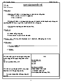 Giáo án Số học Lớp 6 - Tiết 53: Quy tắc chuyển vế - Nguyên Hoàng