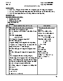 Giáo án Số học Lớp 6 - Tiết 55: Ôn tập học kỳ (tiết 1) - Năm học 2007-2008